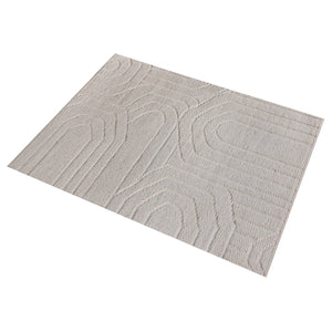 Vostock Modern White Textured Wool Rug - Staunton and Henry