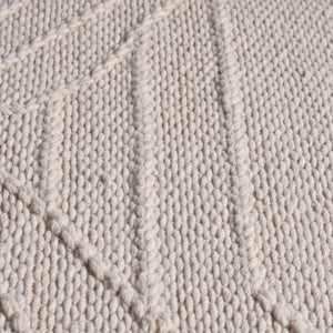 Vostock Modern White Textured Wool Rug - Staunton and Henry