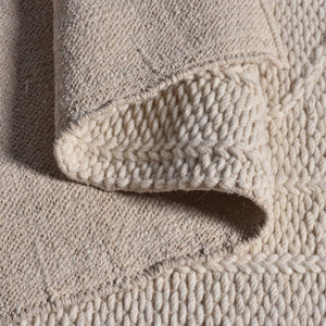 Vostock Modern White Textured Wool Rug - Staunton and Henry