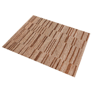 Echete Burnt Orange Leather and Jute Rug - Staunton and Henry