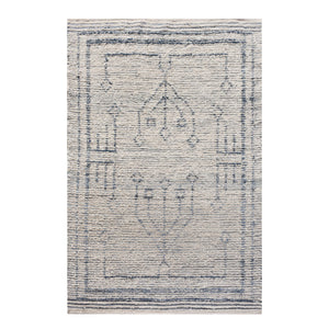 Shem Modern White and Grey Tribal Rug - Staunton and Henry