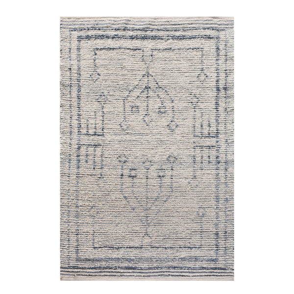 Shem Modern White and Grey Tribal Rug - Staunton and Henry
