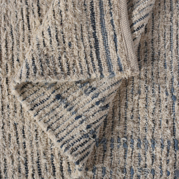Shem Modern White and Grey Tribal Rug - Staunton and Henry