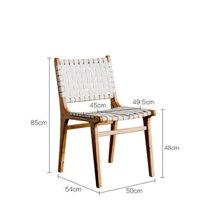 Kirra Woven Leather Dining Chair - Staunton and Henry