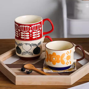 Retro Modern Dutch Coffee Mug - Set of 4 - Staunton and Henry