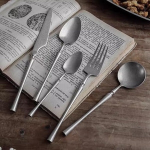 Vintage Bistro Satin Matte Finish Cutlery Set - Staunton and Henry