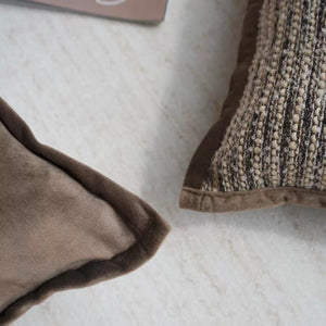 Siena Brown Textured Cushion Cover Collection - Staunton and Henry