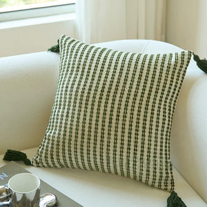 Oasis Textured Green Cushion Cover Collection - Staunton and Henry