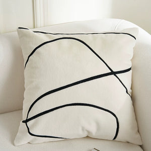 Monroe Black and White Geometric Cushion Cover - Staunton and Henry