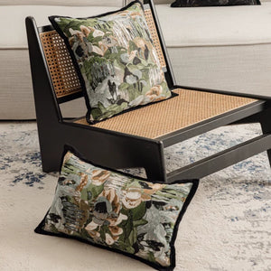 Verdant Jacquard Forest Green Cushion Cover Set - Staunton and Henry