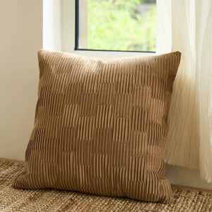 Barrow Textured Warm Beige Cushion Cover Set