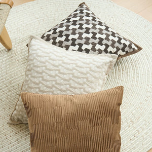 Barrow Textured Warm Beige Cushion Cover Set - Staunton and Henry