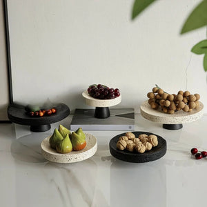 Kyoto Decorative Wabi-Sabi Pedestal Bowl