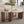 Nuevo Travertine and Wood Wabi-Sabi Coffee Table - Staunton and Henry