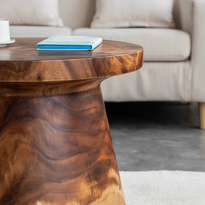 Ava Solid Walnut Pedestal Coffee Table - Staunton and Henry