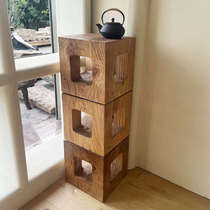 Kansai Modular Wood Wabi-Sabi Coffee Table Stools - Staunton and Henry