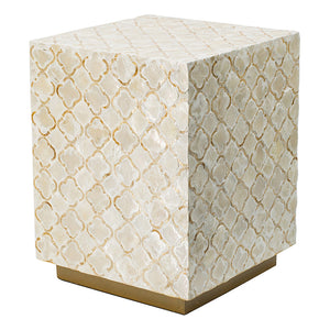 Square Mother of Pearl Side Table - Staunton and Henry