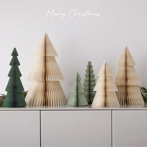 Foldable Honeycomb Paper Christmas Trees - Staunton and Henry