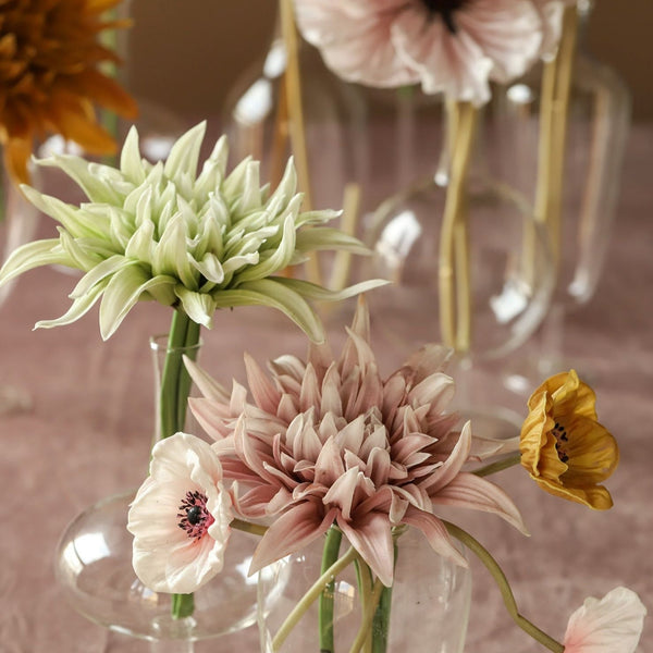 Artificial Dahlia and Poppies Stems - Staunton and Henry