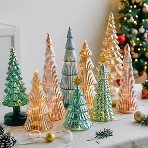 LED Battery Glass Light Up Christmas Trees - Staunton and Henry