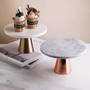 Footed Marble Cake Stand and Dome - Staunton and Henry