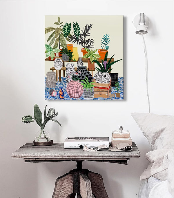 Plants Illustration Wall Art with Frame - Staunton and Henry