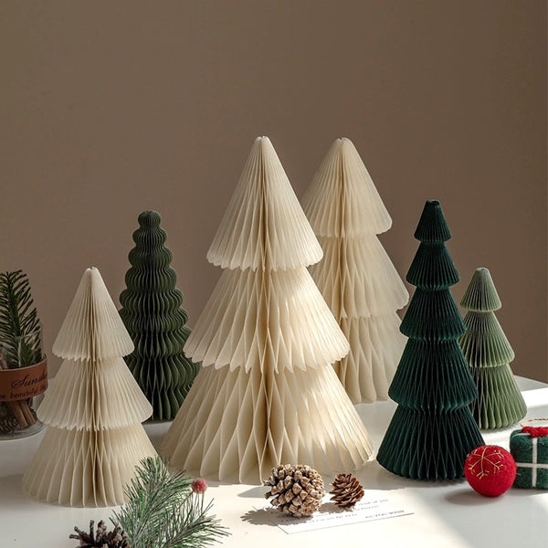 Foldable Honeycomb Paper Christmas Trees - Staunton and Henry