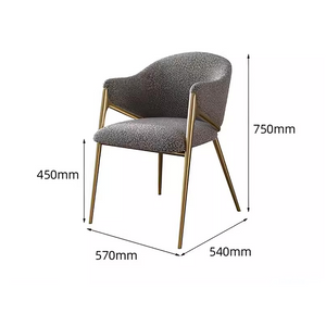 Carrie Curved and Boucl√© Dining Chair - Staunton and Henry