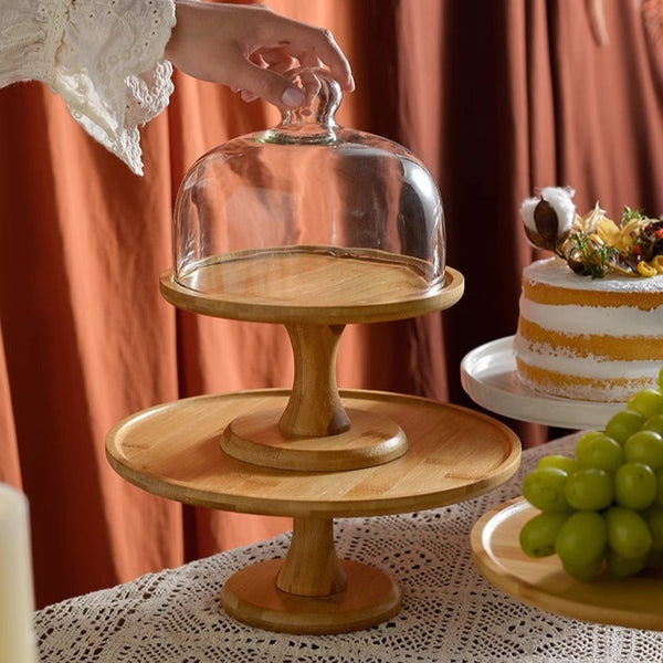 Footed Cake Stand With Dome - Staunton and Henry