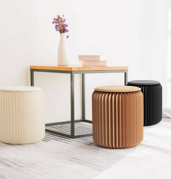 Expandable Honeycomb Kraft Paper Stool - Staunton and Henry