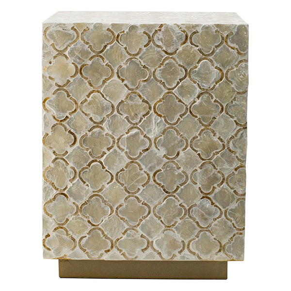 Square Mother of Pearl Side Table - Staunton and Henry