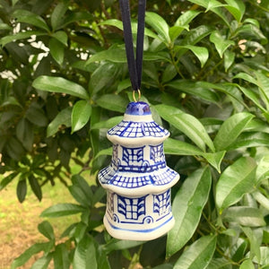 Blue & White Chinese Urn Christmas Bauble Set of 5 - Staunton and Henry