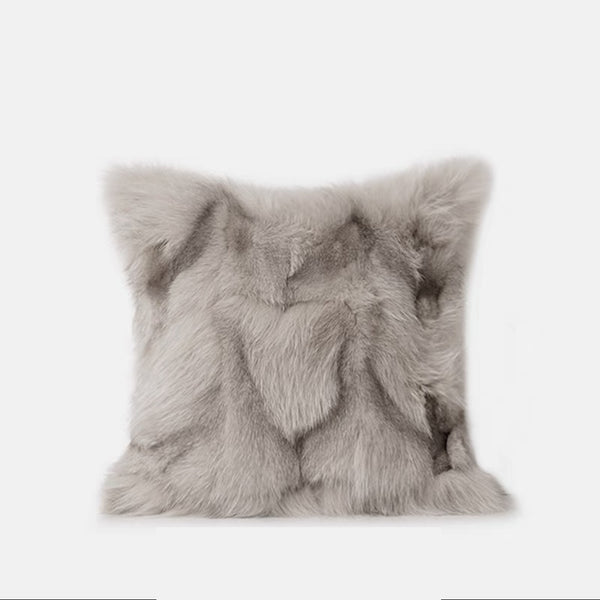 Beige Fox Fur Cushion Set - Staunton and Henry