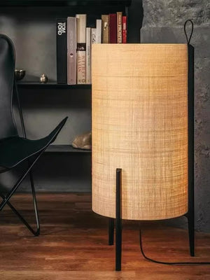 Japanese Style Linen Table Lamp - Staunton and Henry