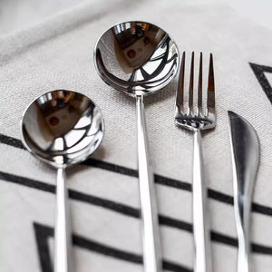 Slimline Modern Stainless Steel Cutlery Set - Staunton and Henry