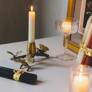 Brass Butterfly Candlestick Holders - Staunton and Henry