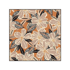 Framed Retro Orange Flower Print - Staunton and Henry