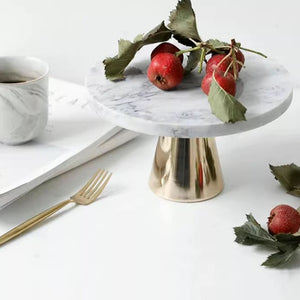 Footed Marble Cake Stand and Dome - Staunton and Henry
