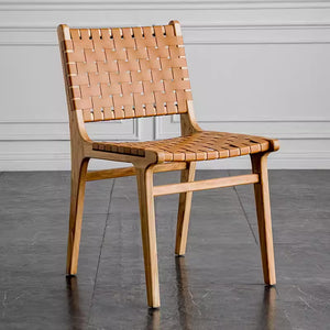 Kirra Woven Leather Dining Chair - Staunton and Henry