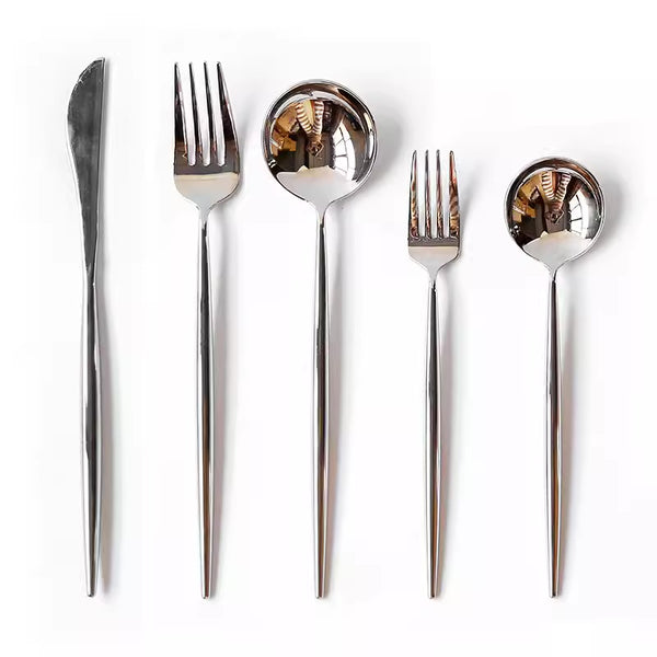 Slimline Modern Stainless Steel Cutlery Set - Staunton and Henry
