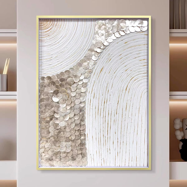 Textured Mother of Pearl Wall Art - Staunton and Henry