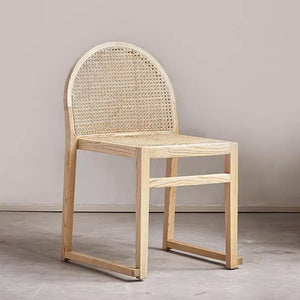 Budi Stackable Wood and Rattan Dining Chair - Staunton and Henry