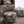 Kuro Black and Gray Embroidered Pouf - Staunton and Henry