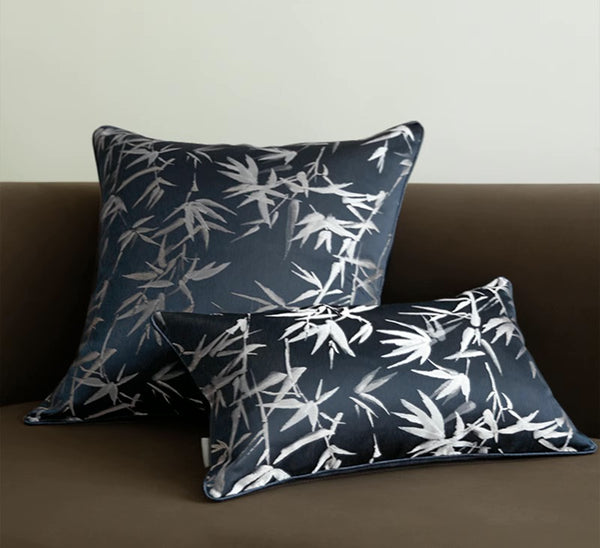 Bamboo Print Throw Cushion - Staunton and Henry