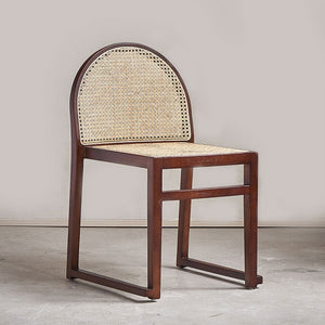 Budi Stackable Wood and Rattan Dining Chair - Staunton and Henry