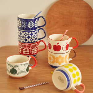 Retro Modern Dutch Coffee Mug - Set of 4 - Staunton and Henry