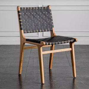 Kirra Woven Leather Dining Chair - Staunton and Henry