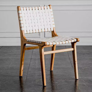 Kirra Woven Leather Dining Chair - Staunton and Henry