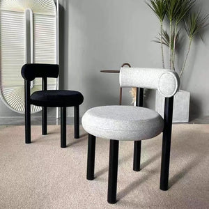 Round Upholstered Dining Chair - Staunton and Henry