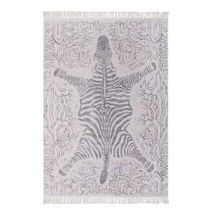 Zena Wool and Cotton Faux Zebra Rug - Staunton and Henry